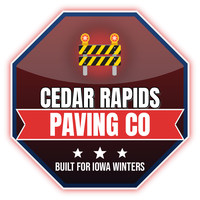 Cedar Rapids Paving Co logo, asphalt paving and sealcoating in Cedar Rapids